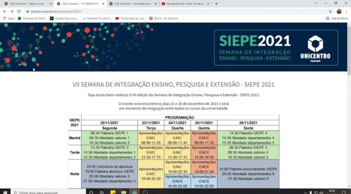 Como validar presença nas atividades da Siepe.